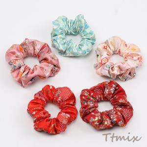 CHANEL（シャネル） シュシュ リボン シルク ネイビー 髪飾り ヘア