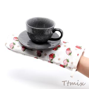 ミトン 綿 イチゴ 苺 いちご模様 厚手 電子...の詳細画像5