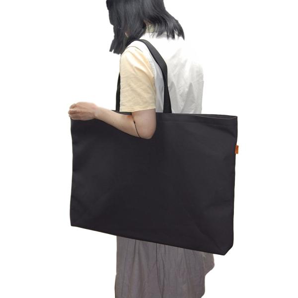 [エコライフ] A2 横型マチ6cm BTO エコバッグ 想定重量5kg 弱撥水 帆布 8号