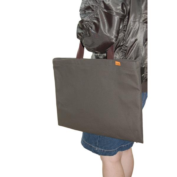 [エコライフ] B4 横型 マチ0cm BTO エコバッグ 日本製 想定重量5kg 弱撥水 帆布 8...