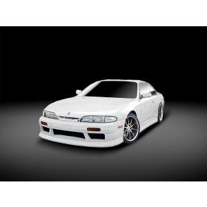 シルビア S14 サイドステップ 前期 エアロ FRP 未塗装 社外品 左右