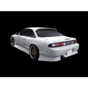 シルビア S14 サイドステップ 後期 エアロ FRP 未塗装 社外品 左右