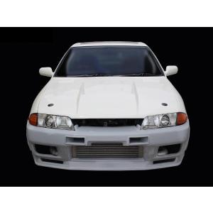 スカイライン HCR32 R32 フロントバンパー  H1/5〜H5/8 FRP 未塗装 社外品 SKYLINE 日産 ニッサン NISSAN エアロ｜customland2