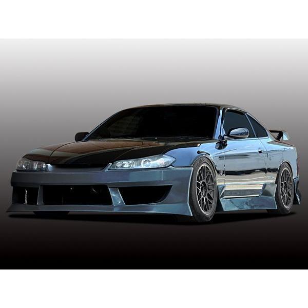 シルビア S15 サイドステップ エアロ FRP 未塗装 社外品 左右セット SILVIA 日産 ニ...