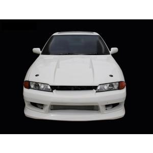 スカイライン ECR33 フロントバンパー 前期 エアロ FRP 未塗装 社外品