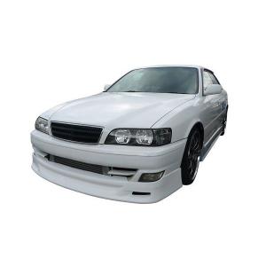 チェイサー JZX100 フロントハーフ 後期 エアロ FRP 未塗装 社外品