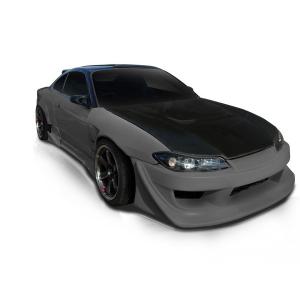 【引取り限定】S15　シルビア　エアロ　3点セット　フロント、サイド、リア S15シルビア エアロ3点キット フロントバンパー+サイドステップ+