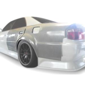 jzx100 マーク2、チェイサー　後期右リアドアトリム チェイサー JZX100 リアフェンダー 前期 後期 エアロ FRP 未塗装 社外