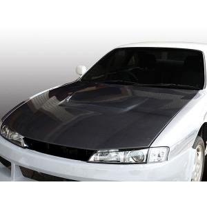 シルビア S14 ボンネット 後期 エアロ カーボン 未塗装 社外品 SILVIA