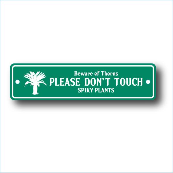 ガーデンサインプレート ドライガーデン 28cm＊7cm 「SPIKY PLANTS GR」