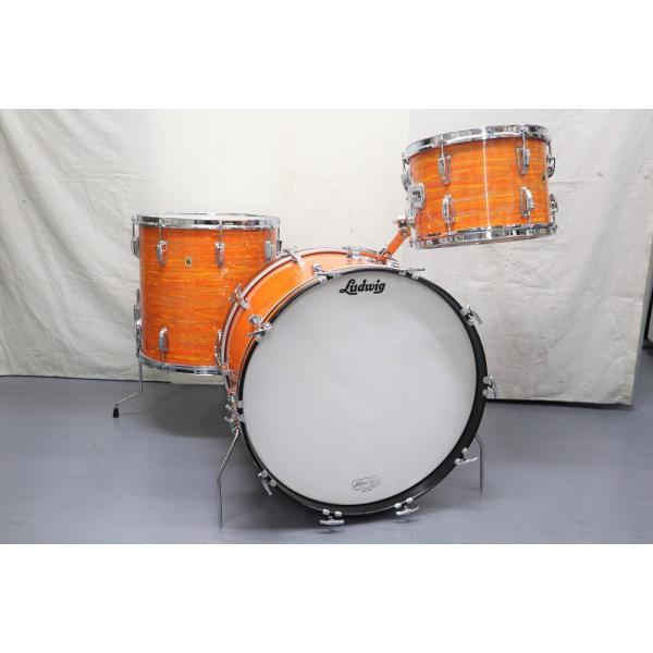 Vintage 60s Ludwig ModOrange  22 13 16