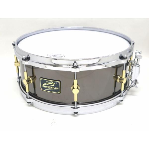 店頭展示1台限り CANOPUS ブラススネア 14x5.5 ブラックニッケル仕様 B-1455BB