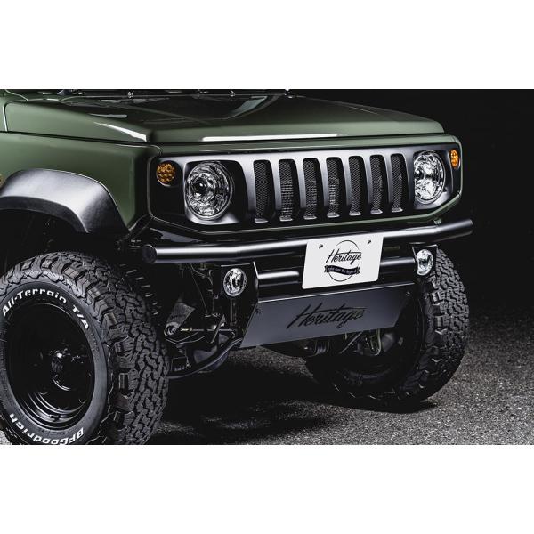 ジムニー シエラ ノマド JB74W JC74W トラディショナルバンパー74 フロント ブラック ...