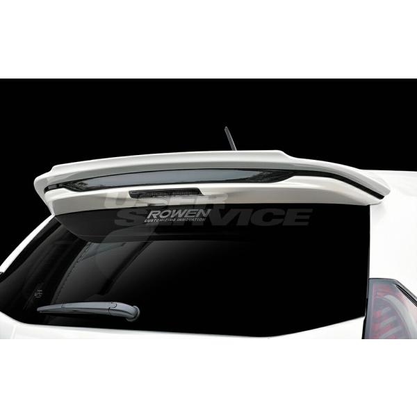 ロウェン プリウスα ZVW40 ZVW41 後期 ルーフスポイラー RR FRP 未塗装 1T00...