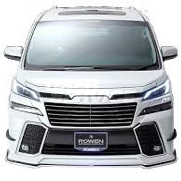 ロウェン ヴェルファイア 30系 前期 フロントリップスポイラー ver.2 FRP製 未塗装 1T...