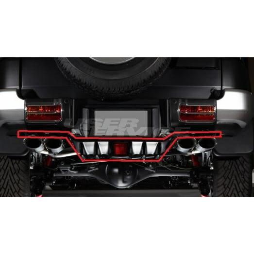 ロウェン FJクルーザー GSJ15W リヤアンダーディフューザー FRP 未塗装 1T004P00...