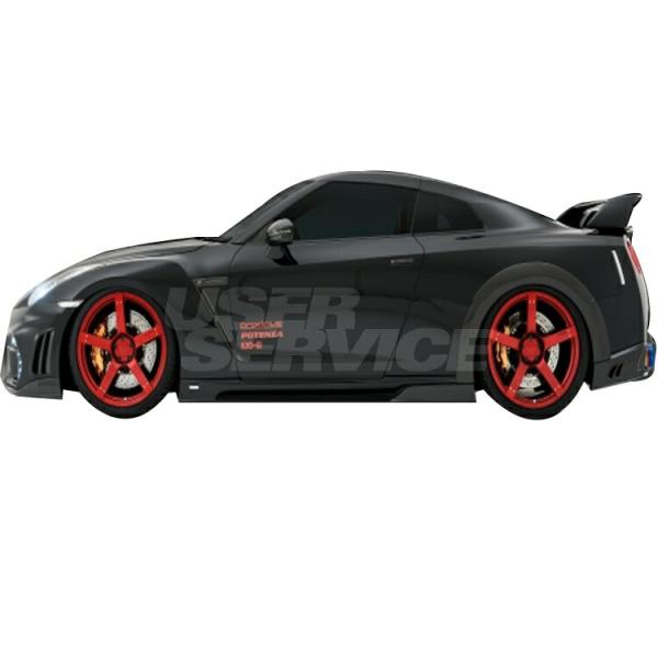 ロウェン GT-R GTR R35 中期 サイドステップ FRP 未塗装 1N001J50 ROWE...