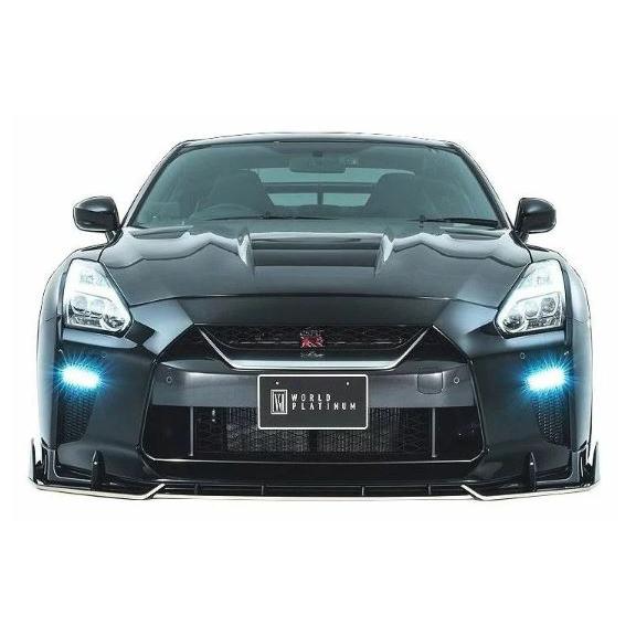 ロウェン GT-R GTR R35 後期 フロントレーシングスポイラー FRP+Wet Carbon...