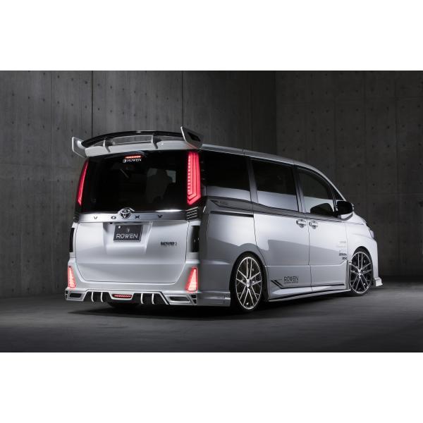 ロウェン ヴォクシー ZRR80 ZRR85 後期 リヤハーフスポイラー ver.2 FRP 塗り分...