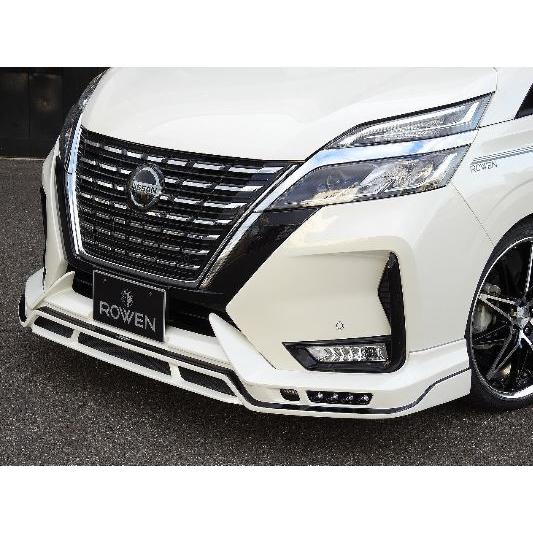 ロウェン セレナ C27 フロントスポイラー FRP 未塗装 1N006A00 ROWEN