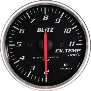 ブリッツ 排気温度計 WHITE LED φ60 19565 BLITZ RACING METER SD レーシングメーターSD｜customstr007