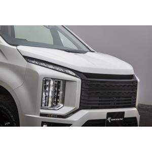 デリカ D:5 前期用 フロントグリル カーボン 取付込 : エアロ.カスタム