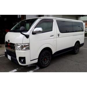 シルクロード ハイエース H200系 スプラッシュガード フロントリップスポイラー&amp;サイドパネル フ...