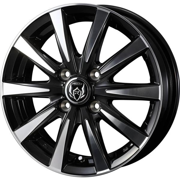 16インチ 4H100 6.0J 6J+40 4穴 ライツレー ディーアイ ホイール 4本 ブラック...