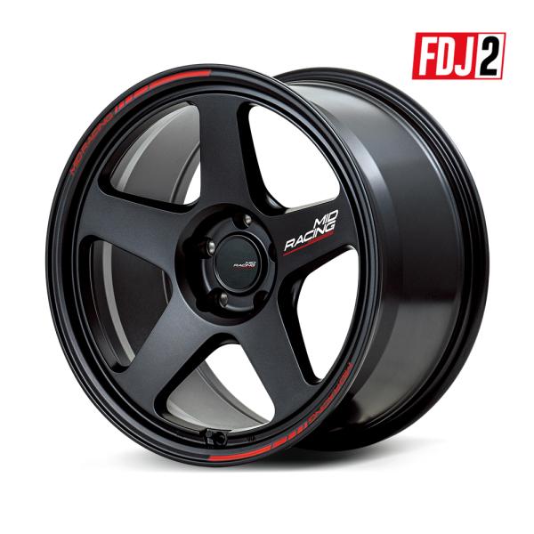 MID RACING TR50 ホイール 18インチ 5H114.3 8J+45 4本 ターマックブ...