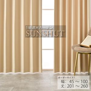 カーテン 遮光 1級 オーダー 1枚入 ドレープ 防炎 シンプル