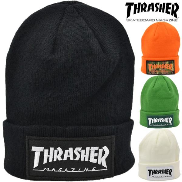 THRASHER スラッシャー ニット キャップ ビーニー 帽子 Pach Beanie スケートボ...