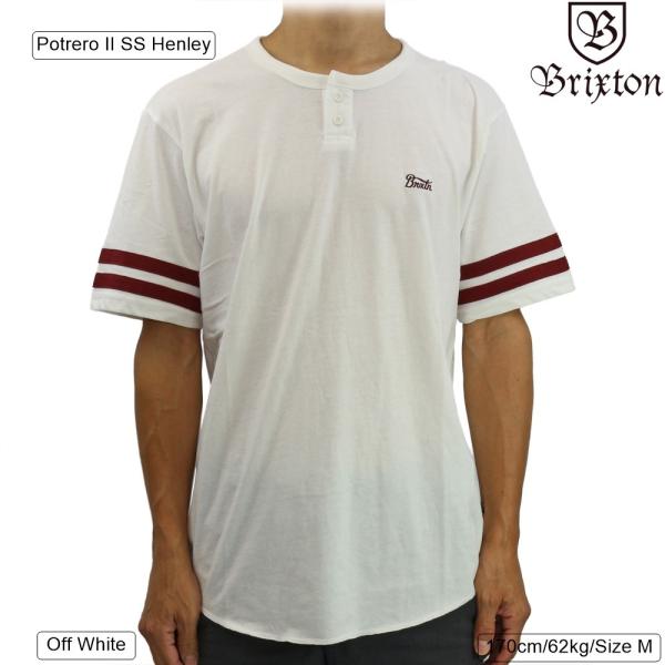 半袖 ヘンリー Brixton ブリクストン Potrero II SS Henley Off Wh...