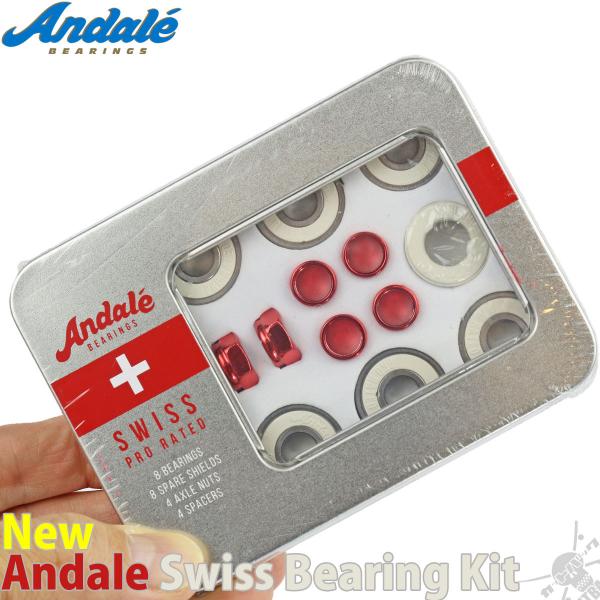 スケボー ベアリング アンダレ スイス ベアリング キット Andale Swiss Bearing...