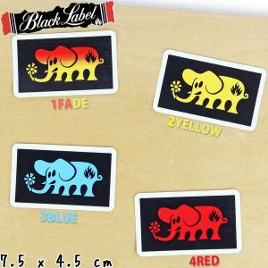 ブラックレーベル スケボー ステッカー シール Black Label Skateboard Elephant Sticker スケートボード 人気 ブランド 象 エレファント ロゴ