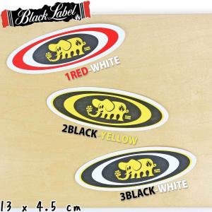 ブラックレーベル スケボー ステッカー シール Black Label Skateboard Oval Elephant Sticker スケートボード 人気 ブランド オーバルエレファント 象 ゾウ