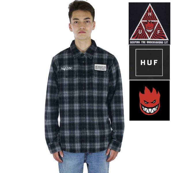 Huf Spitfire ネルシャツ ハフ スピットファイア Flannel Shirt チェック ...