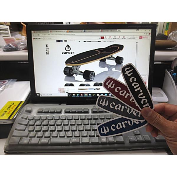 カーバー ステッカー スケボー サーフスケート Carver OG Logo Bar Sticker...