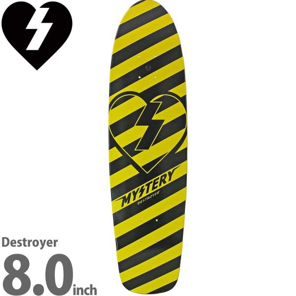 ミステリー 8.0インチ スケボー クルーザー デッキ Mystery Skateboards De...