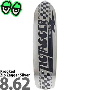 クルキッド 8.62インチ スケボー デッキ Krooked Skateboards Zip Zagger Deck ジップザガー スケートボード ブランド スケボーデッキ おしゃれ ブランド｜cutback2