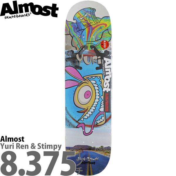 オルモスト 8.375インチ スケボー デッキ Almost Yuri Ren Stimpy Roa...