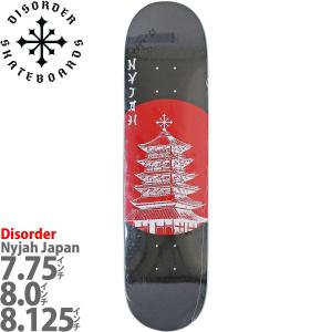 ディスオーダー 7.75インチ スケボー デッキ Disorder Skateboards Pro Nyjah Japan Deck スケートボード ブランド スケボーデッキ 板 五重塔｜cutback2