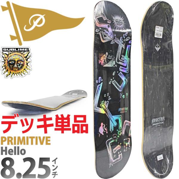 プリミティブ 8.25インチ スケボー デッキ Primitive Skateboard Subli...