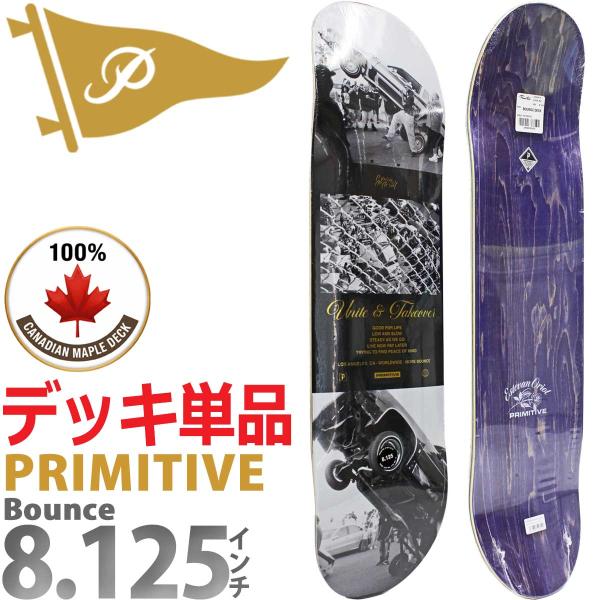 プリミティブ スケボー デッキ 8.125インチ Primitive Skateboards Bou...