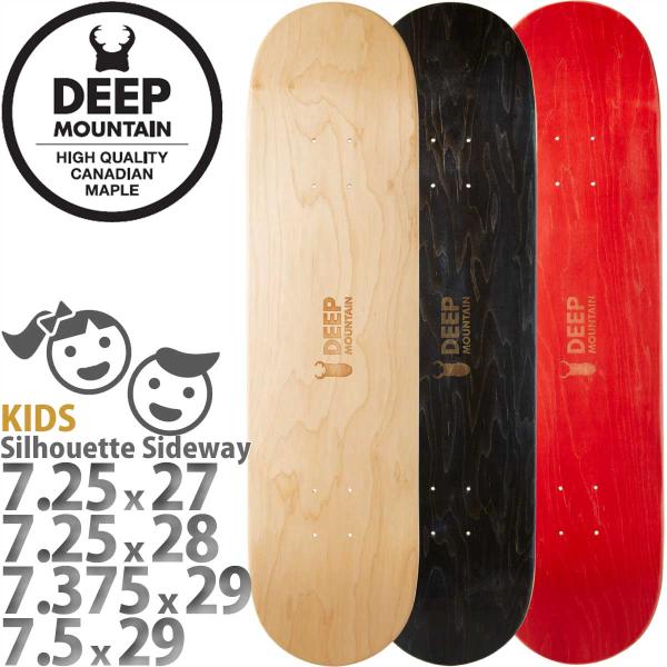 ディープマウンテン キッズ スケボー デッキ サイドウェイ 横 7.25 7.375 7.5インチ ...