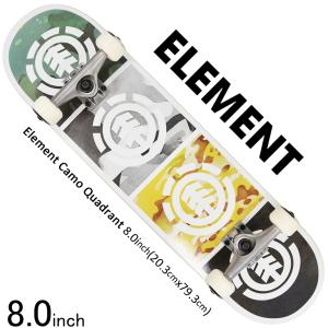 スケボー コンプリート エレメント 8.0 インチ Element Camo Quadrant Complete 完成品 コンプリートセット 人気のカモ  初心者 お買い得