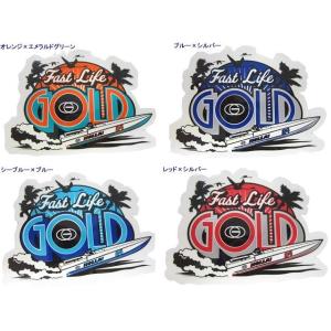 GOLD(ゴールド) Fast Life ステッカー (スケートボード,スケボー,ゴールド,GOLD...