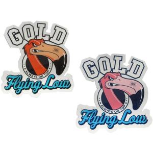 GOLD(ゴールド) FLYING LOW ステッカー (スケートボード,スケボー,ゴールド,GOL...