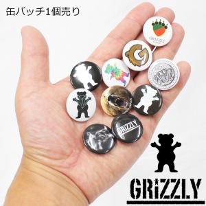GRIZZLY グリズリー 缶バッジ 1個売り ...の商品画像