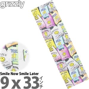 グリズリー スケボー デッキテープ Grizzly Griptape Smile Now Smile Later スケートボード グリップテープ スマイル ザラザラ｜cutback2