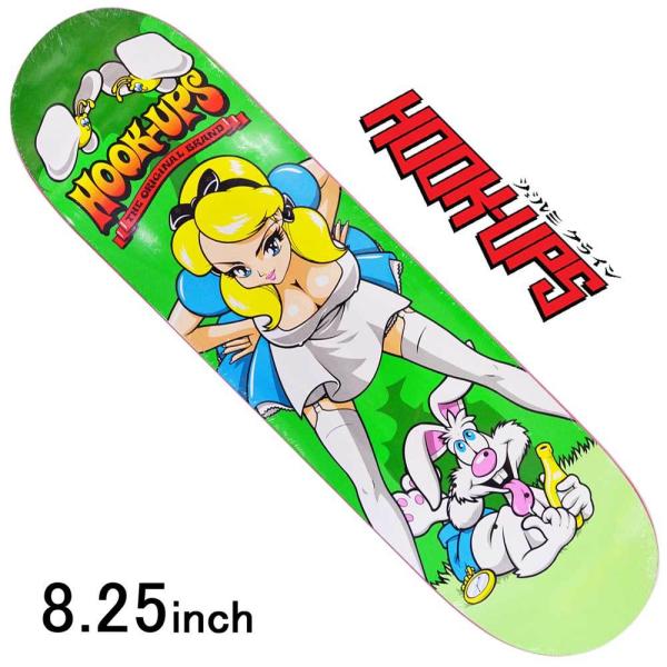 Hook Ups 8.25インチ スケボー デッキ フックアップス スケートボード Alice Fr...